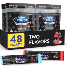 Pedialyte Electrolyte Powder, Variety Pack: Grape, Strawberry, Fruit Punch, and Apple, 24 Powder Packets 